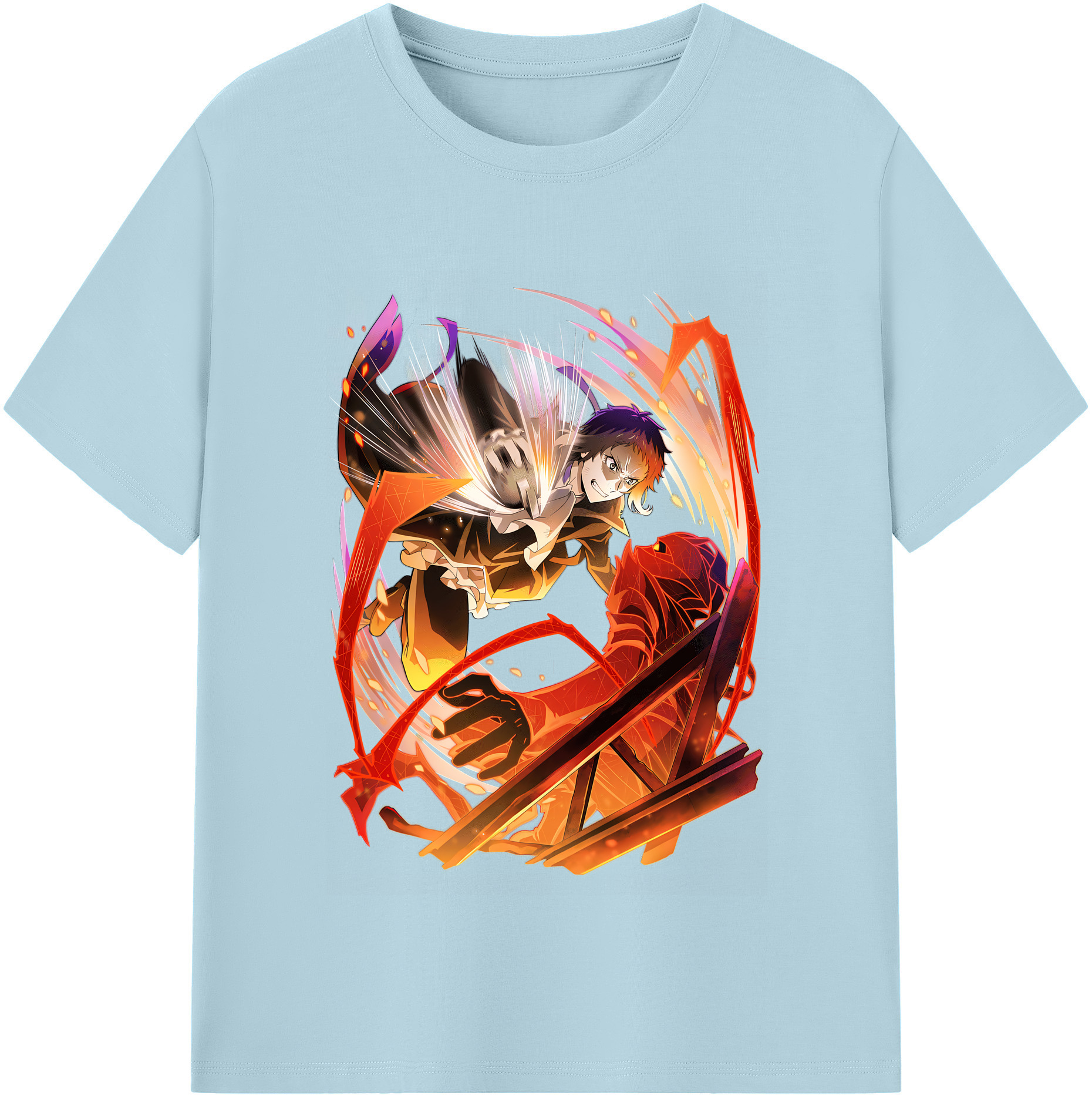 （画像用） 文豪ストレイドッグス Bungo Stray Dogs 綿100％半袖Tシャツ（フロントプリント）